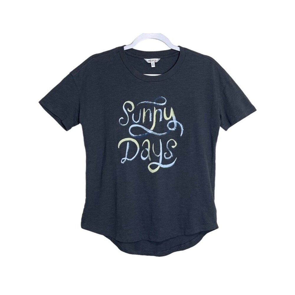 Wildfox Sunny Days Graphic Tee 100% Cotton Grey Lightweight Comfy NEW Size XS